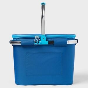 NEW Sun Squad 36 Can Insulated Picnic Basket Cooler Blue